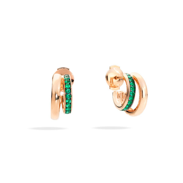 Pomellato Iconica Emerald Earrings POB8111_O7BKR_SM000
