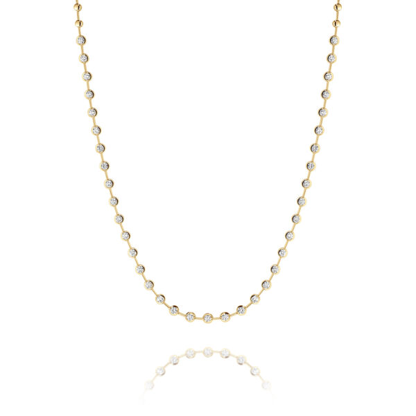 Gregory Jewellers Yellow Gold Classic 3.00ct Diamond Necklace TPUN081 YG