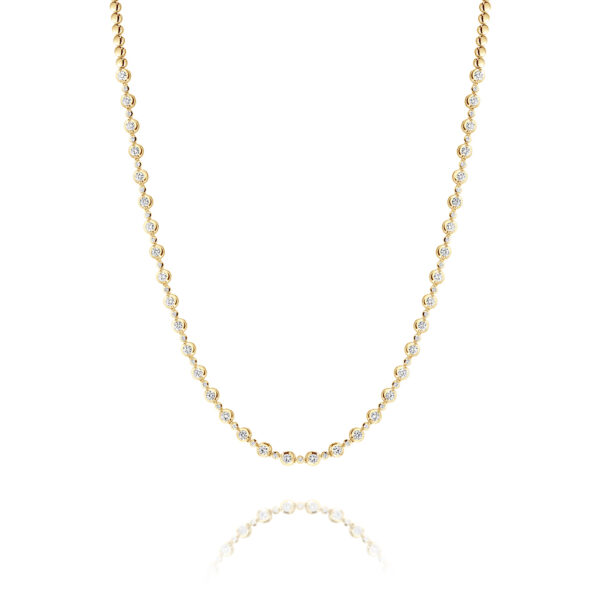 Gregory Jewellers Yellow Gold Classic 2.00ct Diamond Necklace TWN090