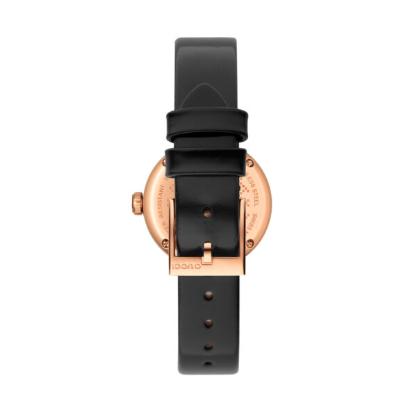 Gucci Diamantissima Quartz 27mm Pink Gold PVD Case Leather Strap YA141501