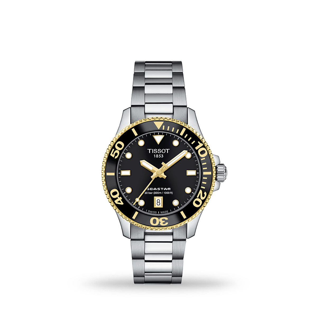 Tissot T-Sport Seastar 1000 Quartz 36mm Black Dial Bracelet