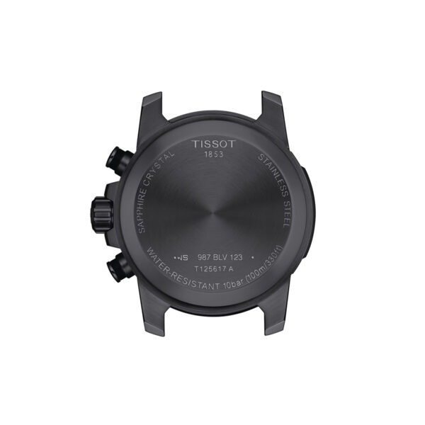 Tissot Supersport Chrono Quartz 45mm Black Dial Beige Strap | T125.617.37.051.01
