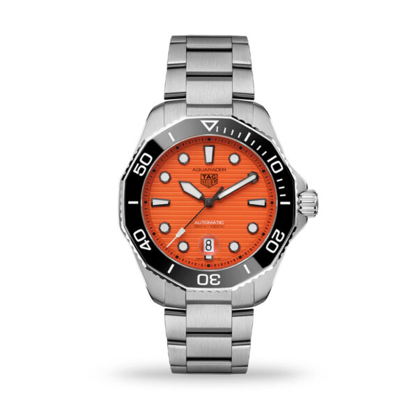 TAG Heuer Aquaracer Professional 300 Automatic Orange Dial 43mm Bracelet | WBP201F.BA0632