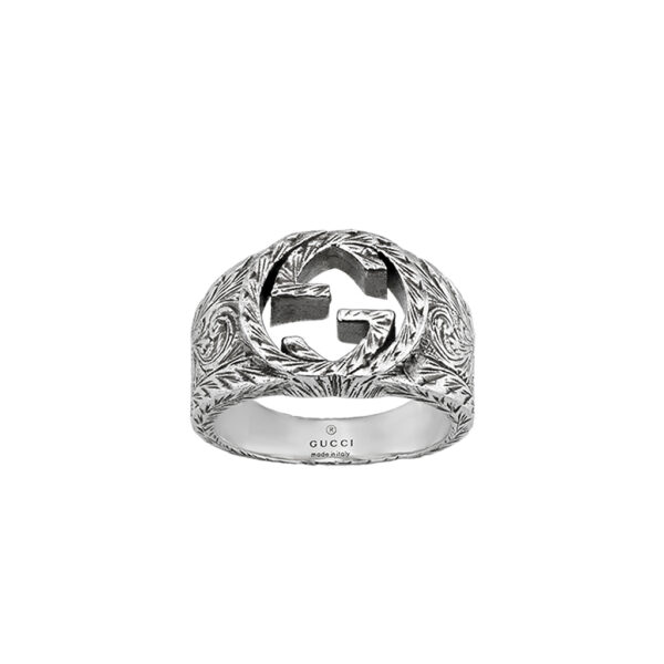 Gucci GG Marmont Silver Ring With Interlocking G | YBC455302001