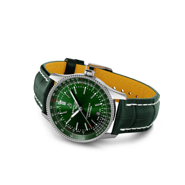 Breitling Navitimer Automatic 41mm Green Dial Leather Strap | A17326361L1P2