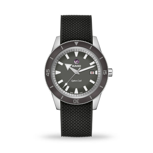 Rado Captain Cook Set 43mm Automatic Grey Dial Rubber Strap |