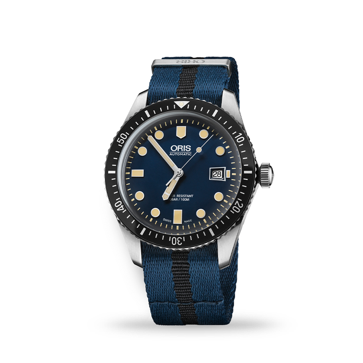 ORIS Divers Sixty Five 42mm Blue Dial Textile Strap