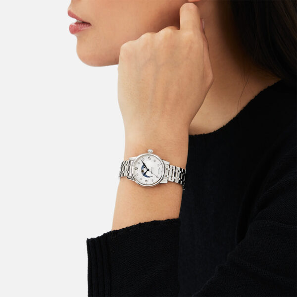woman wearing montblanc watch