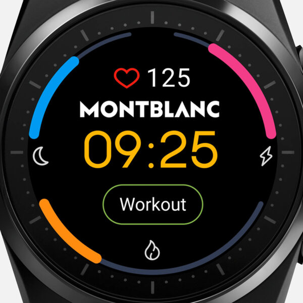 Montblanc Summit Lite Smartwatch Black 43mm with Rubber Strap | MB128408