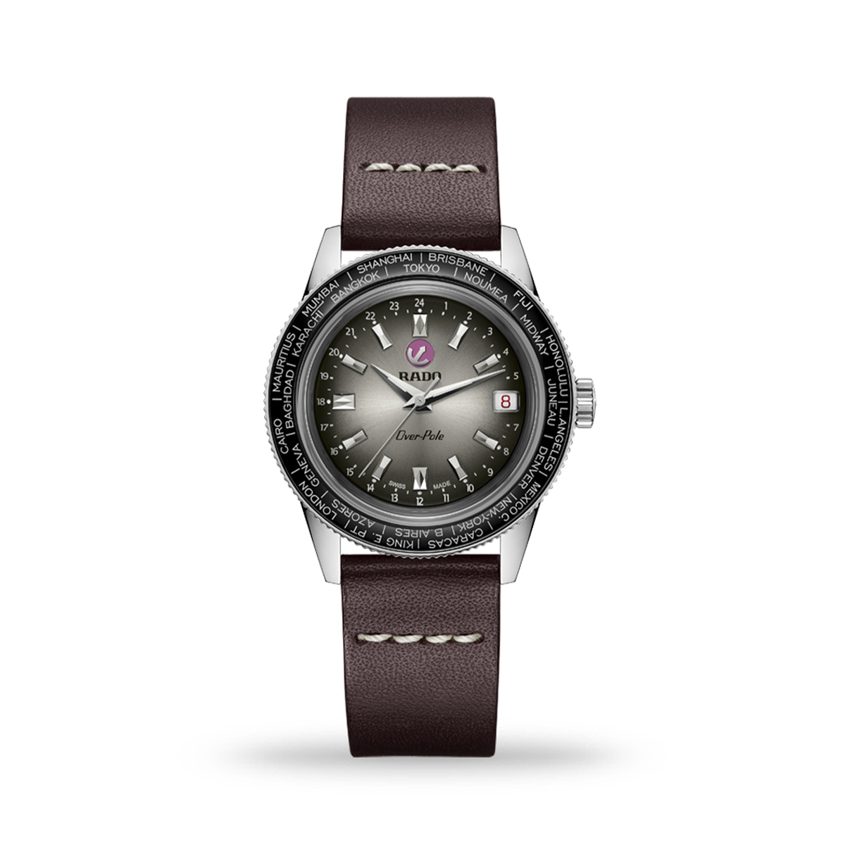 Rado Captain Cook Over-Pole 37mm Hand-Wound Leather Strap