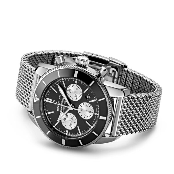 Breitling Superocean Heritage B01 Chronograph 44mm Black Dial Bracelet | AB0162121B1A1