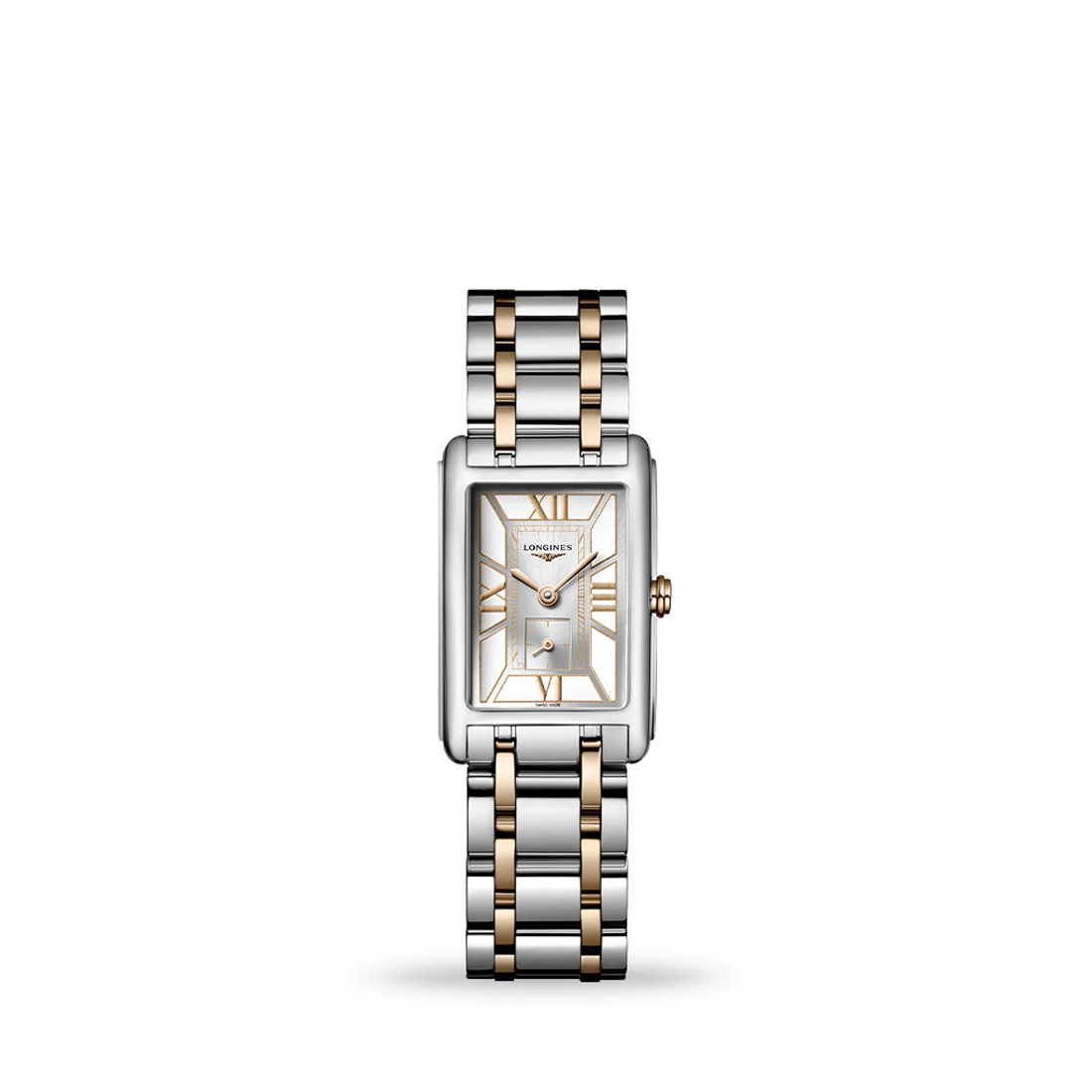 Longines DolceVita 20mm White Dial 18k Pink Gold Capping Bracelet