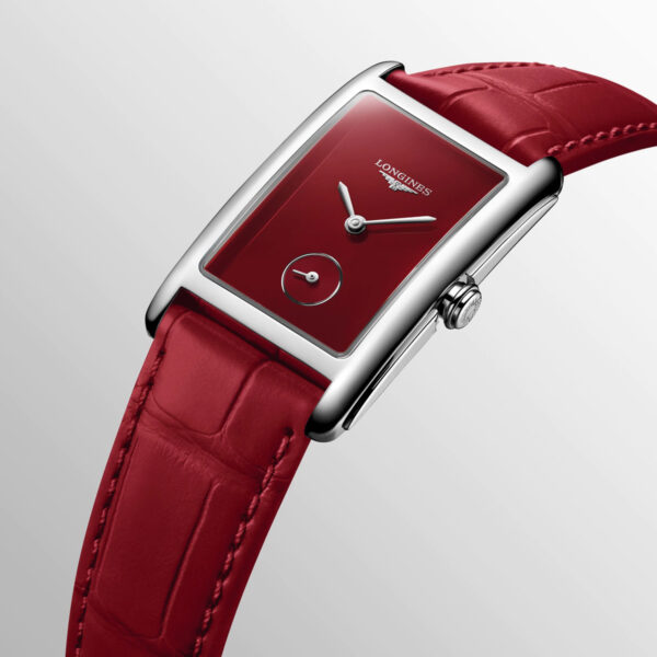 Longines DolceVita 23mm Red Dial Leather Strap | L5.512.4.91.2