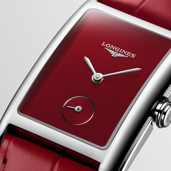 Longines DolceVita 23mm Red Dial Leather Strap | L5.512.4.91.2