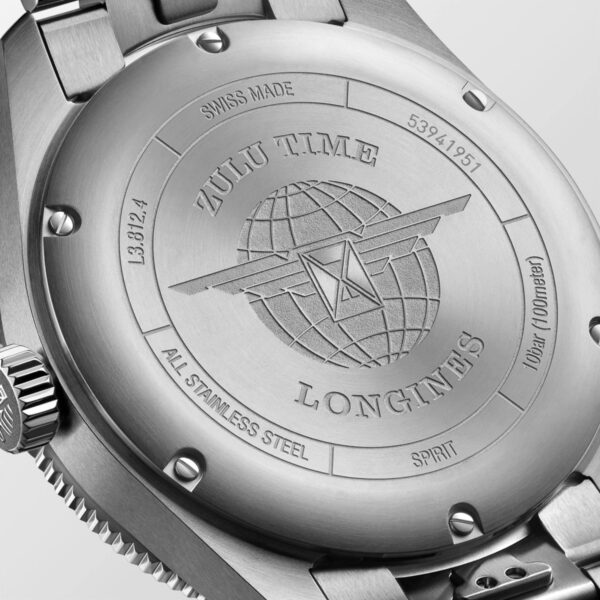 Longines Spirit Zulu Time Automatic 42mm Anthracite Dial Bracelet