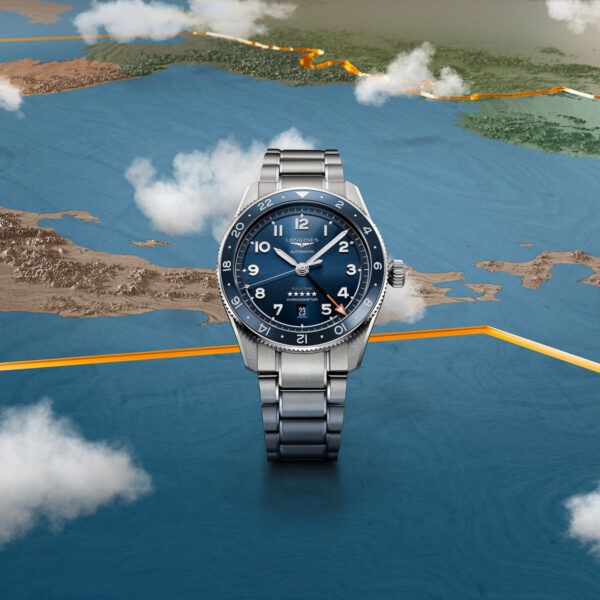 Longines Spirit Zulu Time Automatic 42mm Blue Dial Bracelet