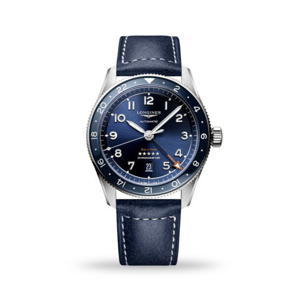 Longines Spirit Zulu Time Automatic 42mm Blue Dial Bracelet