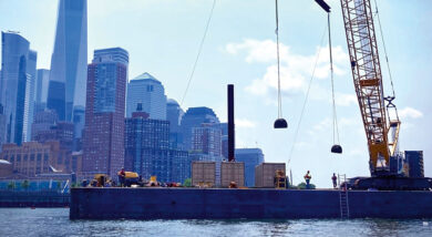 Harbour with Construction Works in Progress