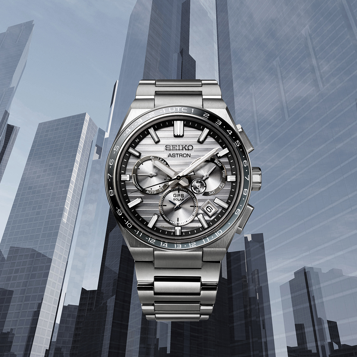 Seiko Astron GPS Solar 42mm Titanium Bracelet