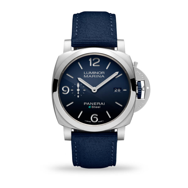 Panerai Luminor Marina ESteel™ Blu Profondo 44mm Fabric Strap - PAM01157