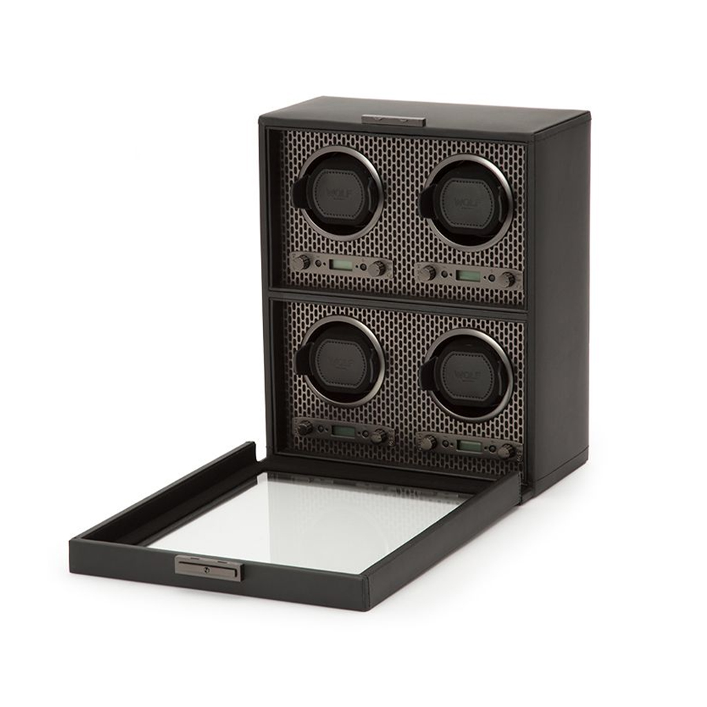 Wolf Axis 4 Piece Watch Winder, Copper