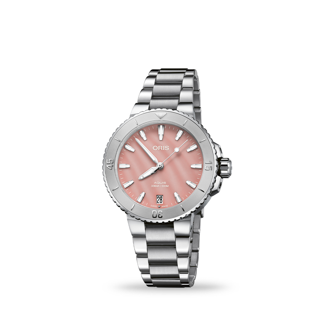 ORIS Aquis Date Blush Pink 36mm