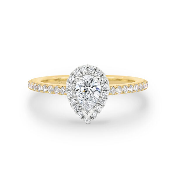 Princess Cut Diamond Band Engagement Ring | A2214