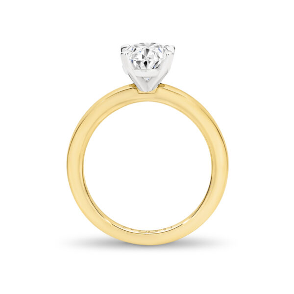 Oval Shape Solitaire Diamond Engagement Ring - A2434