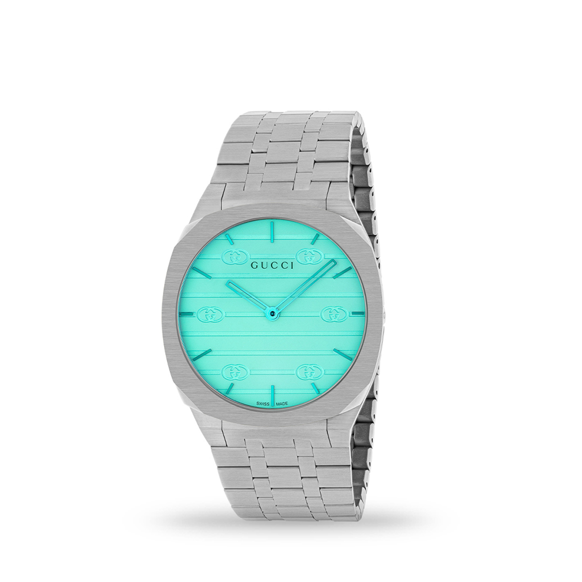 Gucci 25H Quartz Ocean Blue 38mm Bracelet