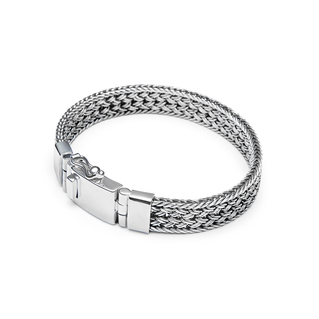 Silver discount braided chain