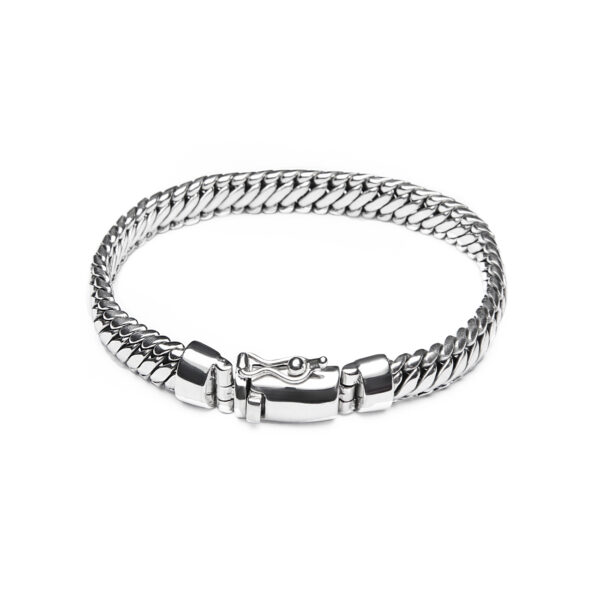 Nialaya Men's Silver Chain Bracelet | MSP_022