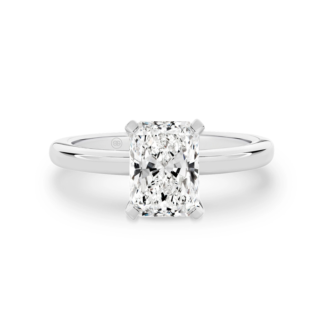 Radiant Cut Solitaire Diamond Engagement Ring