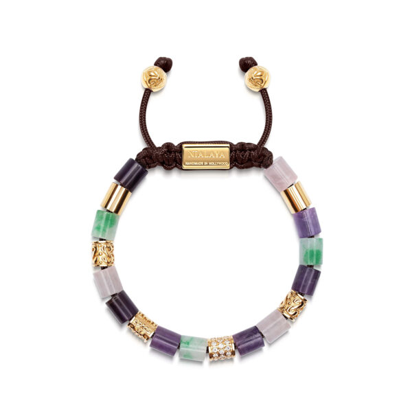 Colorful Nialaya Men’s Beaded Bracelet