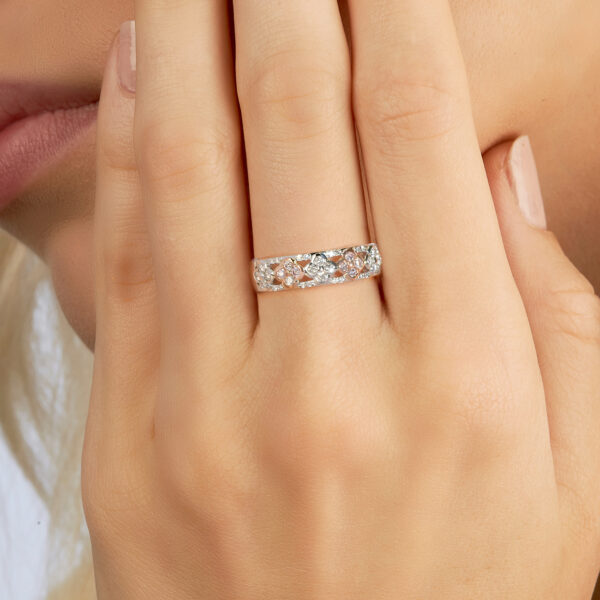 White & Argyle Pink Diamond Blush Letitia Ring | BPW-FLCPB0201