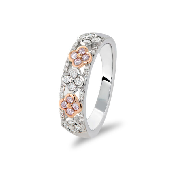 White & Argyle Pink Diamond Blush Letitia Ring | BPW-FLCPB0201