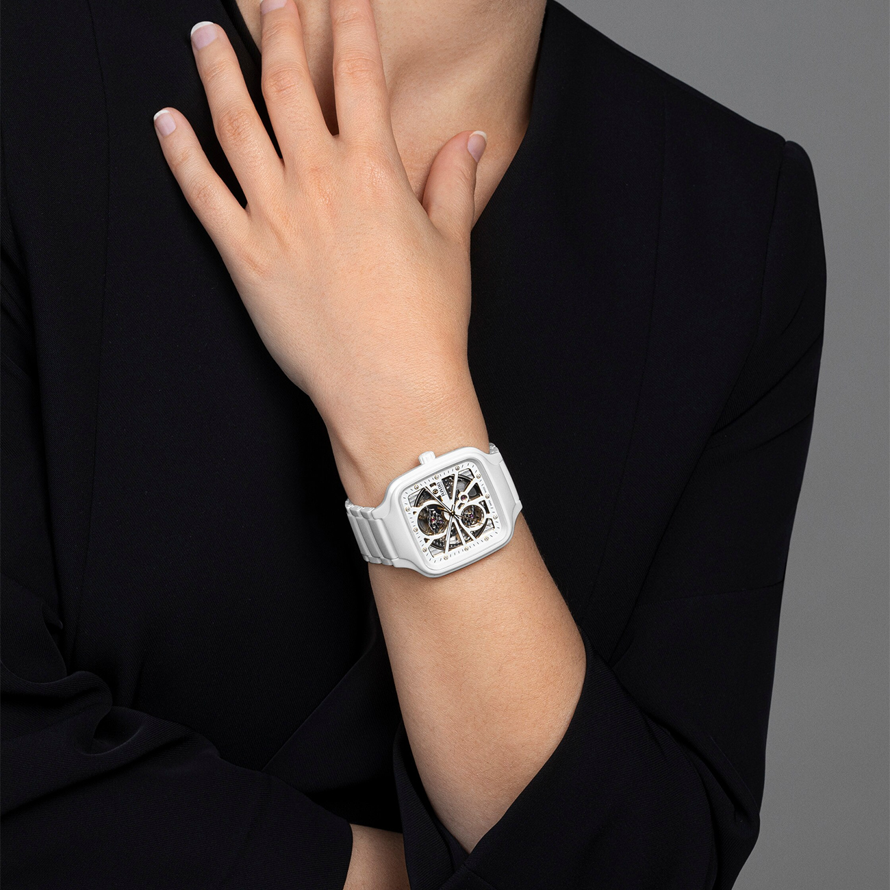 Rado true square automatic open heart deals