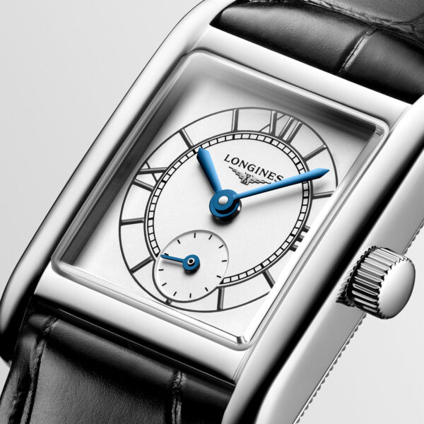 Longines L52004752 DolceVita Mini Silver Dial Black Leather 06