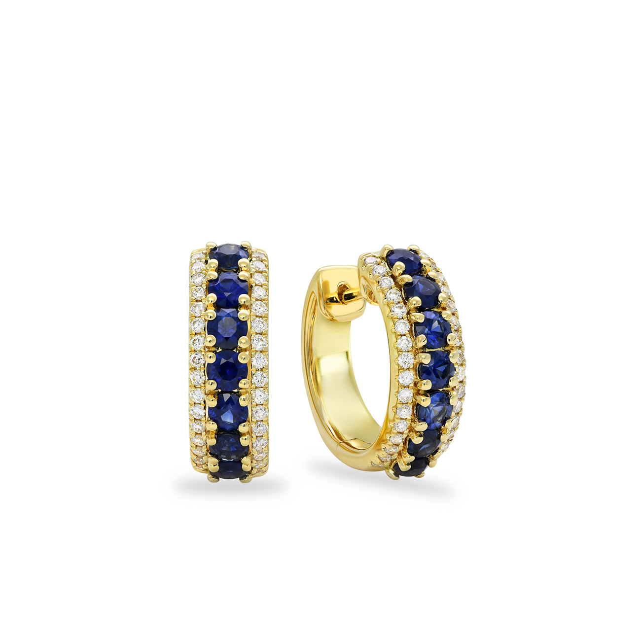 Blue Australian Sapphire &#038; Diamond Everleigh Earrings