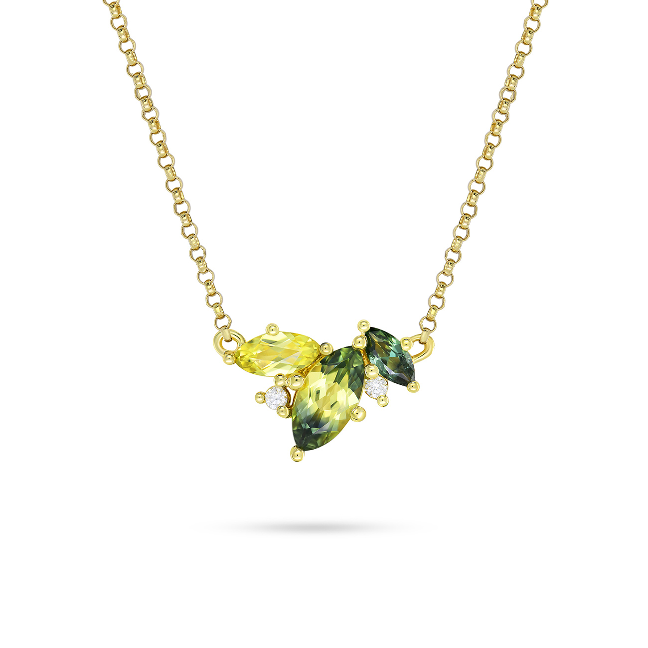 Australian Sapphire &#038; Diamond Numilla Necklace