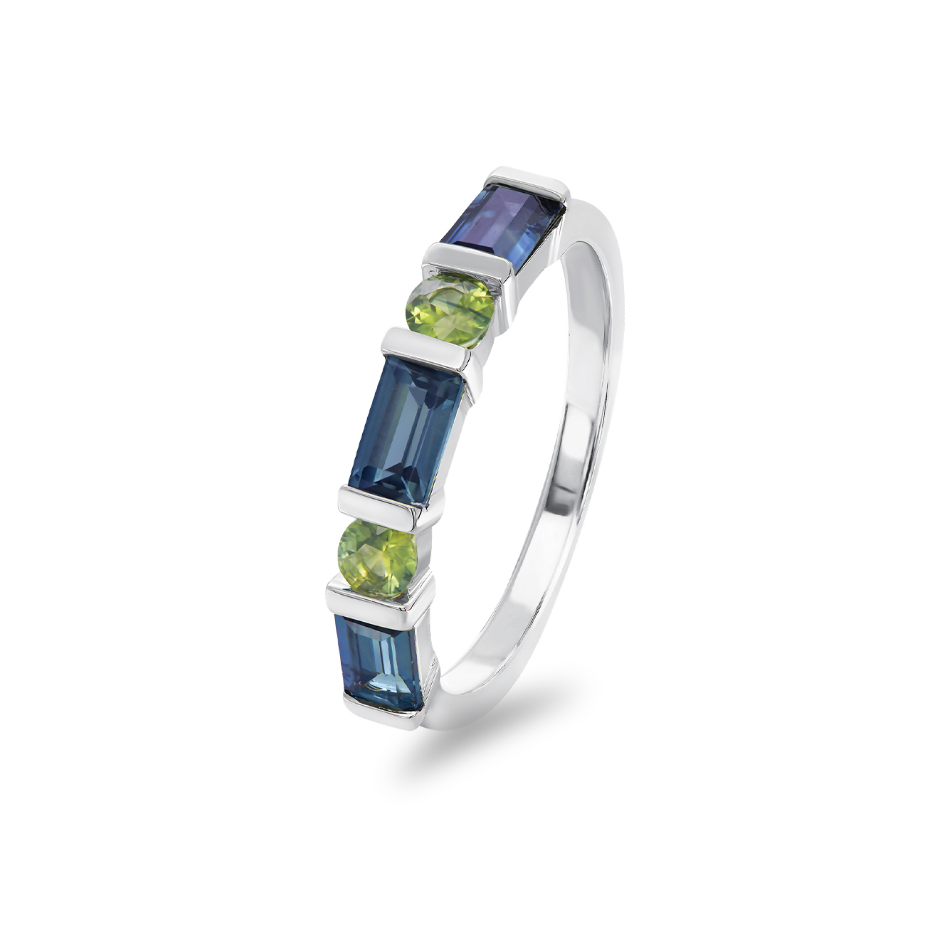 Blue &#038; Green Australian Sapphire Aleena Ring
