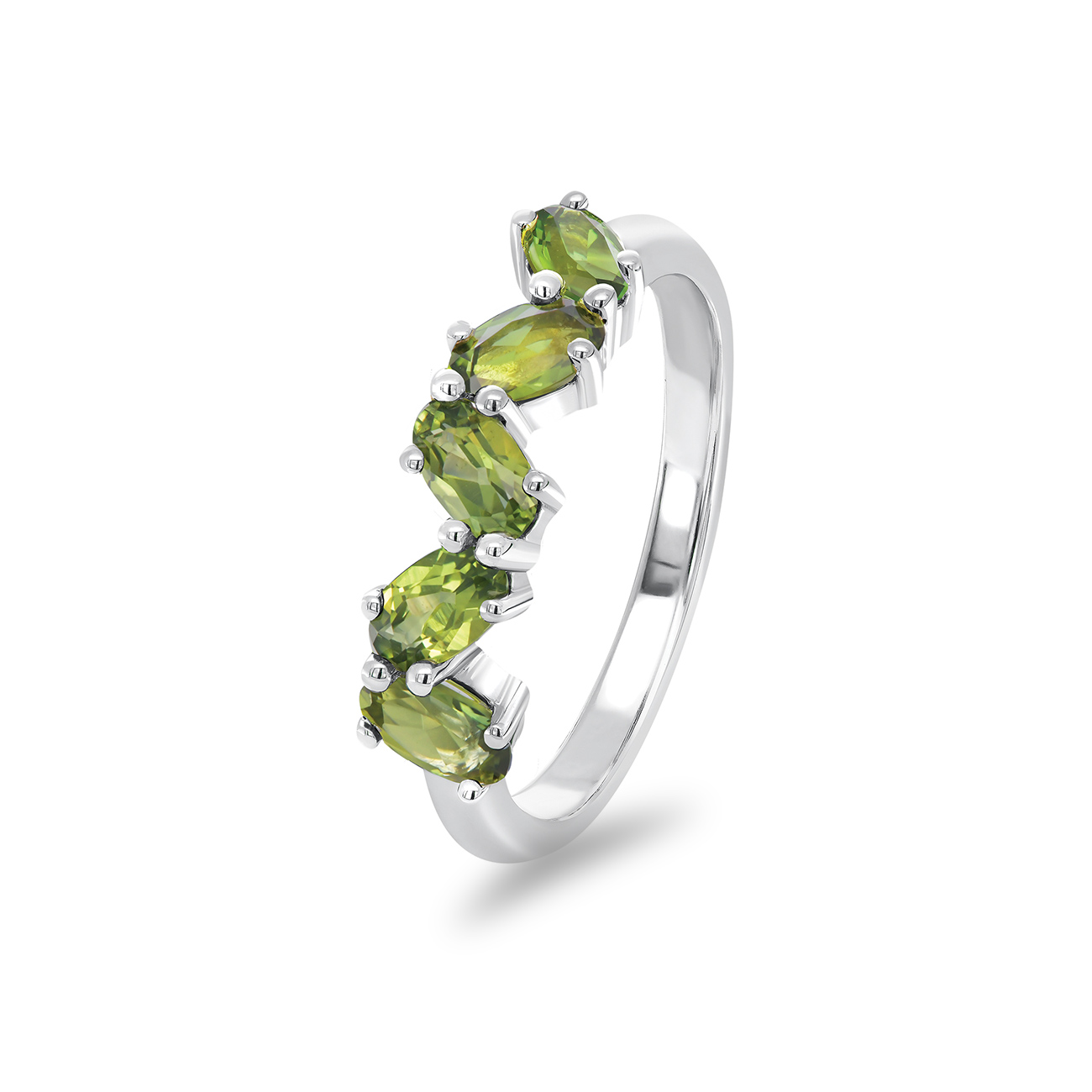 Green Australian Sapphire Nyra Ring