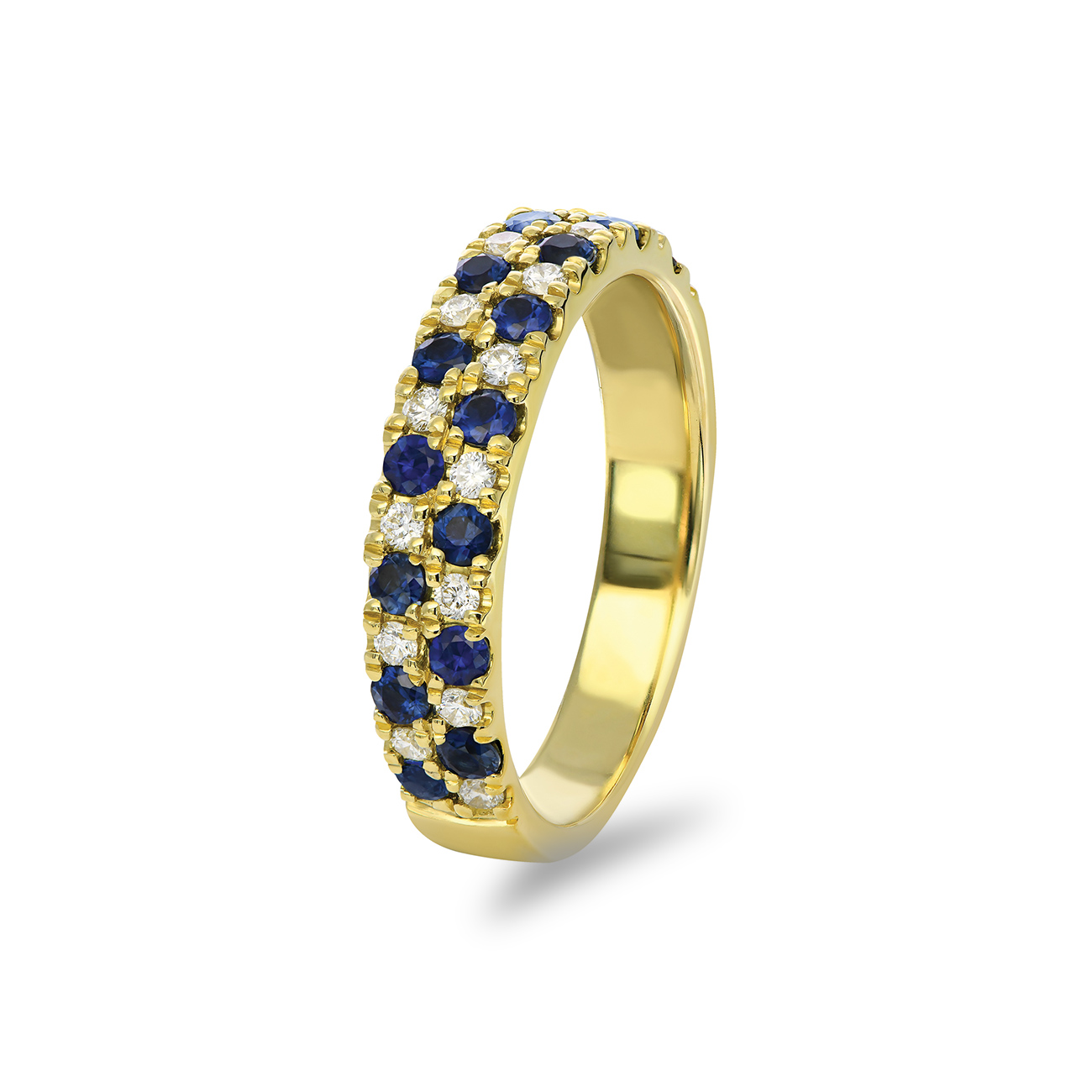 Blue Australian Sapphire &#038; Diamond Vivienne Ring