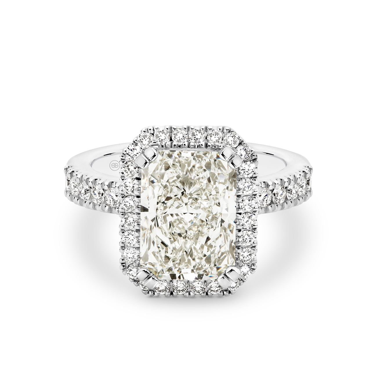 Radiant Cut 5.01ct Diamond Engagement Ring