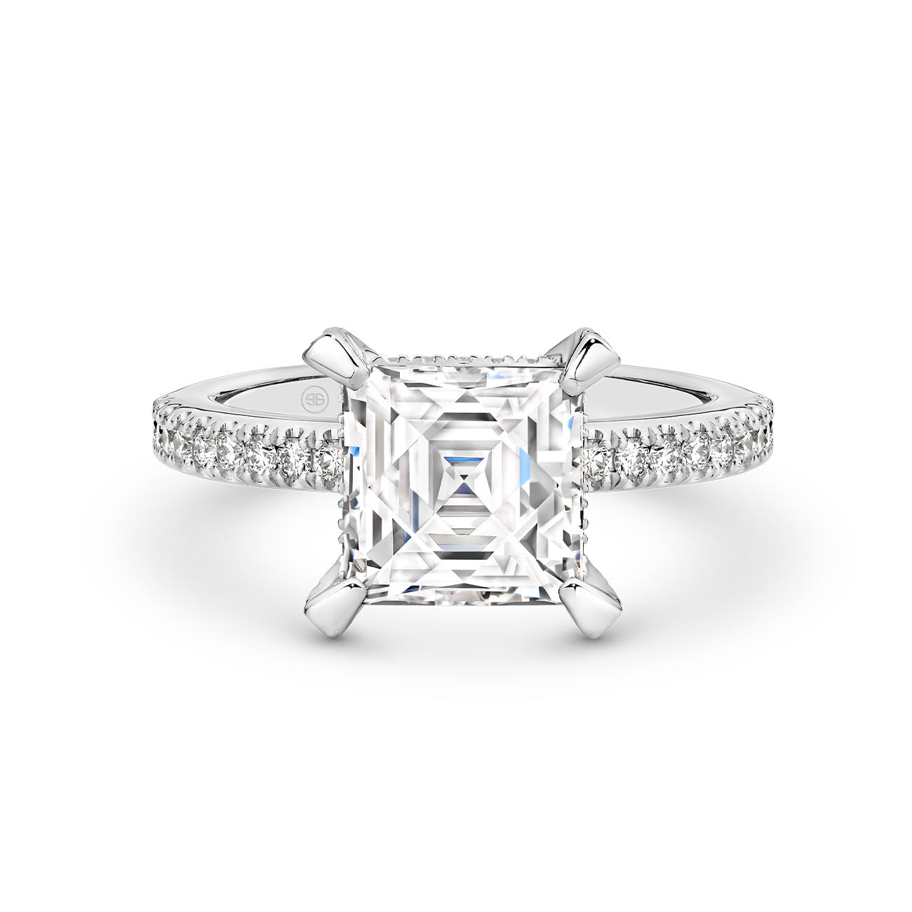 Tycoon Square 3.06ct Diamond Engagement Ring