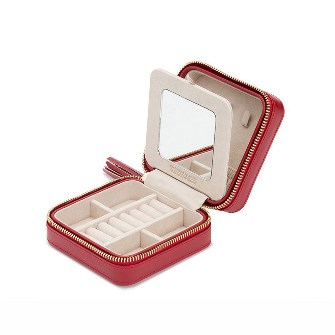 Wolf Caroline Zip Travel Case in Red