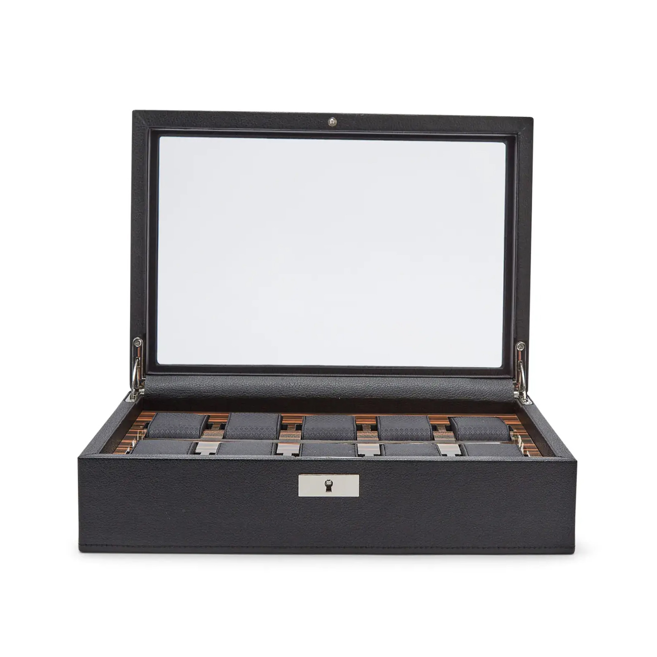 Wolf Roadster 10 Piece Watch Box in Black