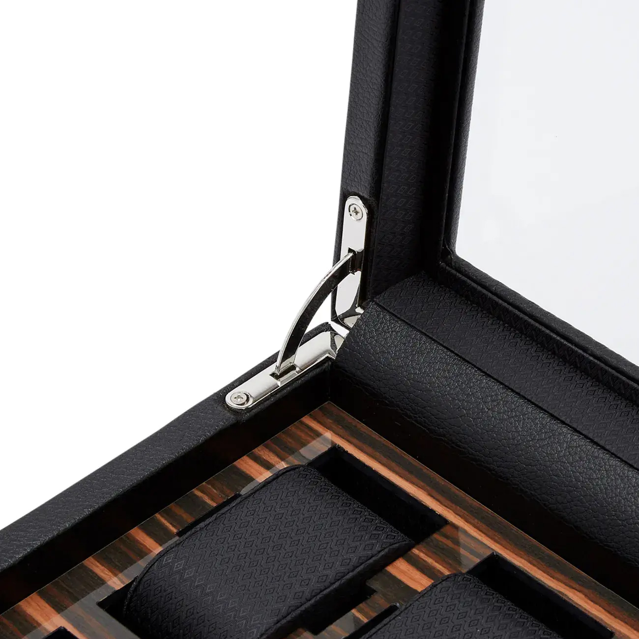 Wolf Roadster 10 Piece Watch Box in Black