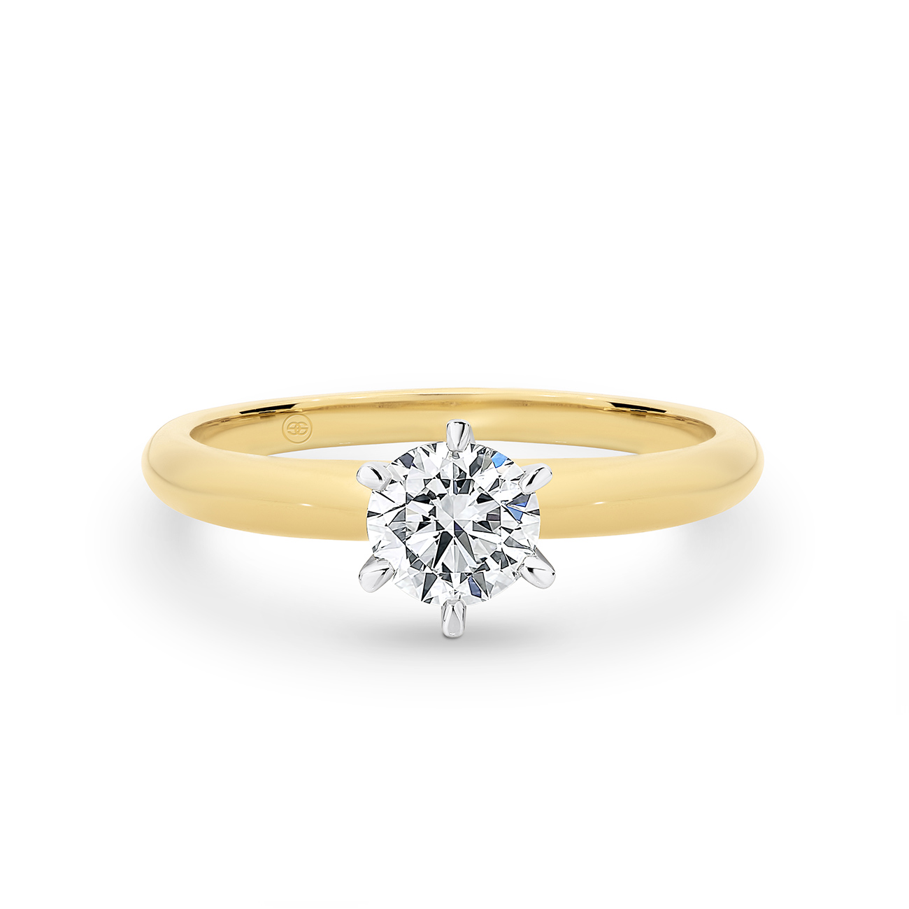 0.40ct Round Brilliant Two-Tone Solitaire Diamond Engagement Ring