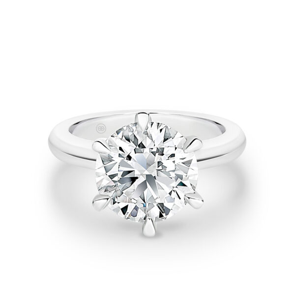 Round Brilliant Solitaire Diamond Engagement Ring