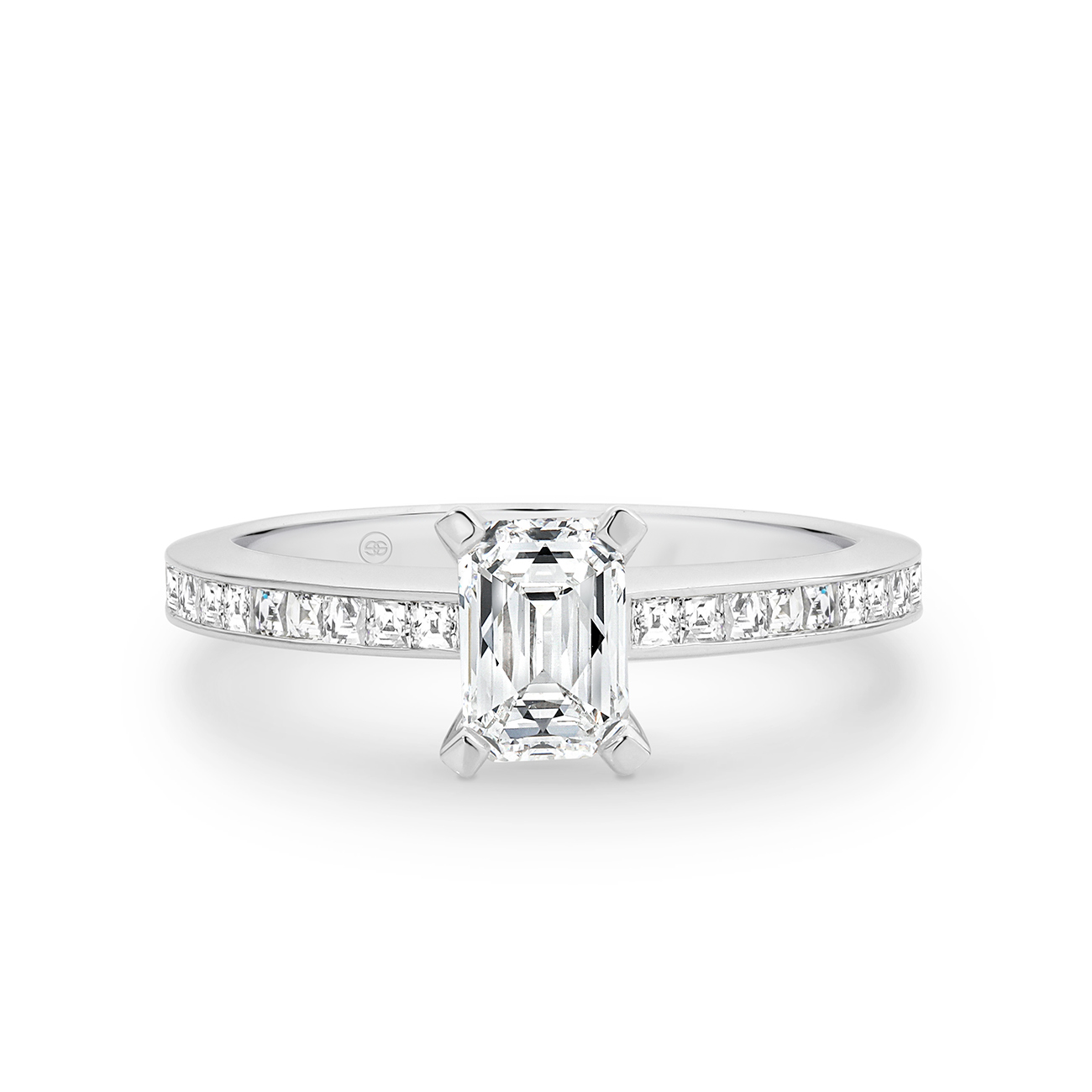Tycoon 8 Cut Diamond Band Engagement Ring